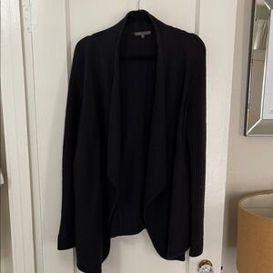 Vince Black Open Front Cardigan Sweater
